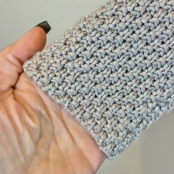 Boden Lightweight Chunky Knit Gray Cottagecore Cardigan Sweater Women's 8US - Picture 2 of 9